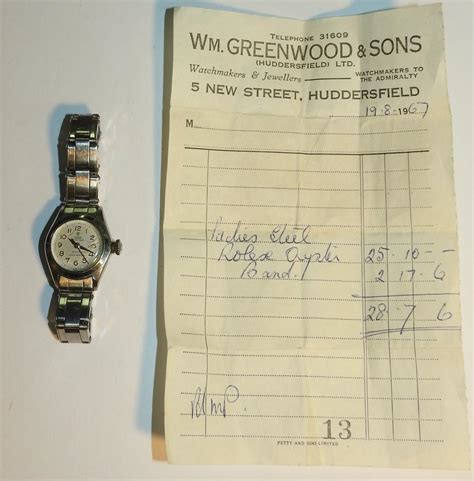 rolex original receipt